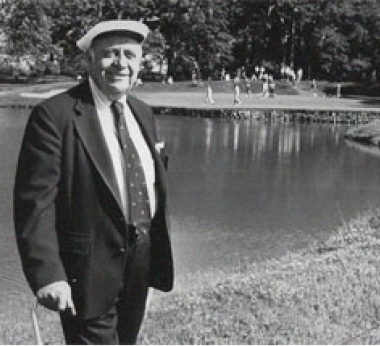 photo of Robert Trent Jones Sr. in black and white.