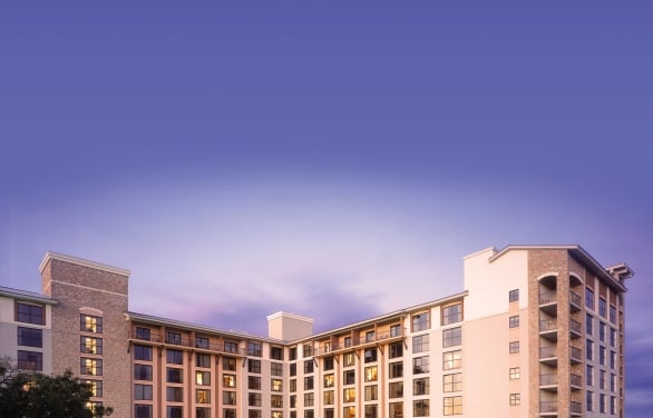 Hotel tower front entrance