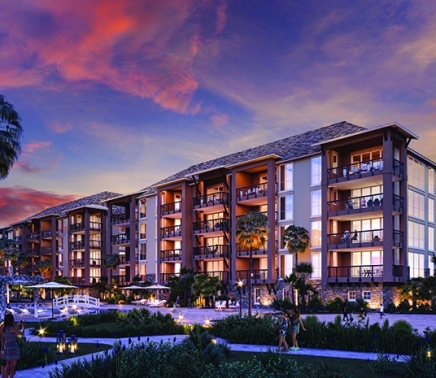 rendering of the new waters condos at the Horseshoe Bay Resort