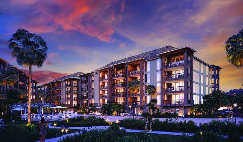 rendering of the new waters condos at the Horseshoe Bay Resort