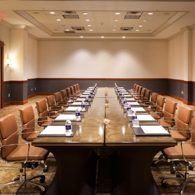 Meeting space for large groups in the Texas hill country.