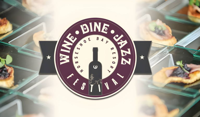 Wine Dine jazz event logo