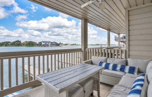 Patio view of the lake