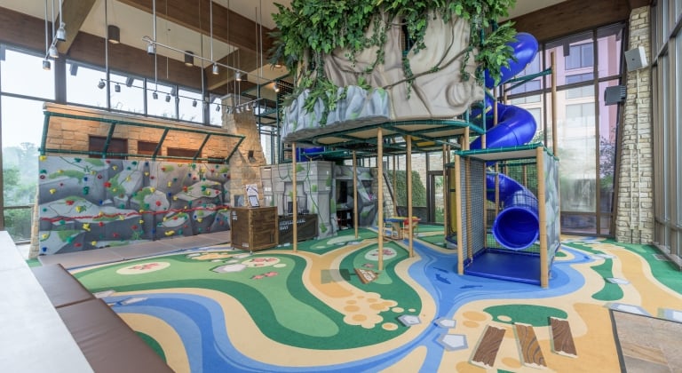 Kids Club with slides and room for children to play