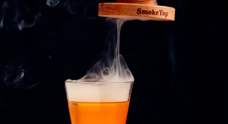 Smokey cocktail with rich flavored bourbon at Horseshoe Bay Resort.