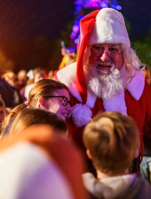 Santa with children.