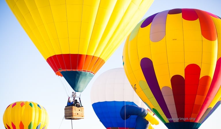 picture of hot air balloons in horseshoe bay texas