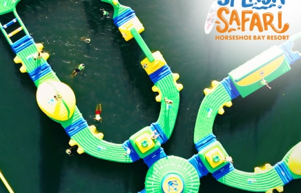 Splash Safari Aqua Park at Horseshoe Bay Resort on Lake LBJ.