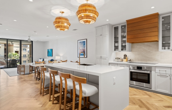 Cobalt Condo kitchen at Horseshoe Bay Resort