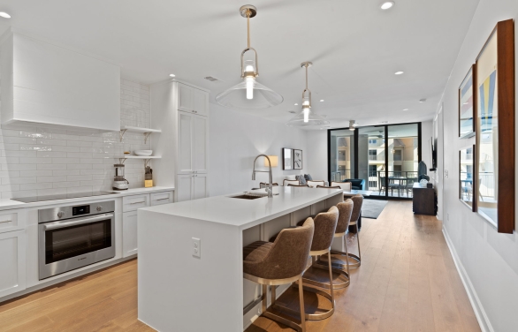 Indigo Condo Kitchen side view at Horseshoe Bay Resort