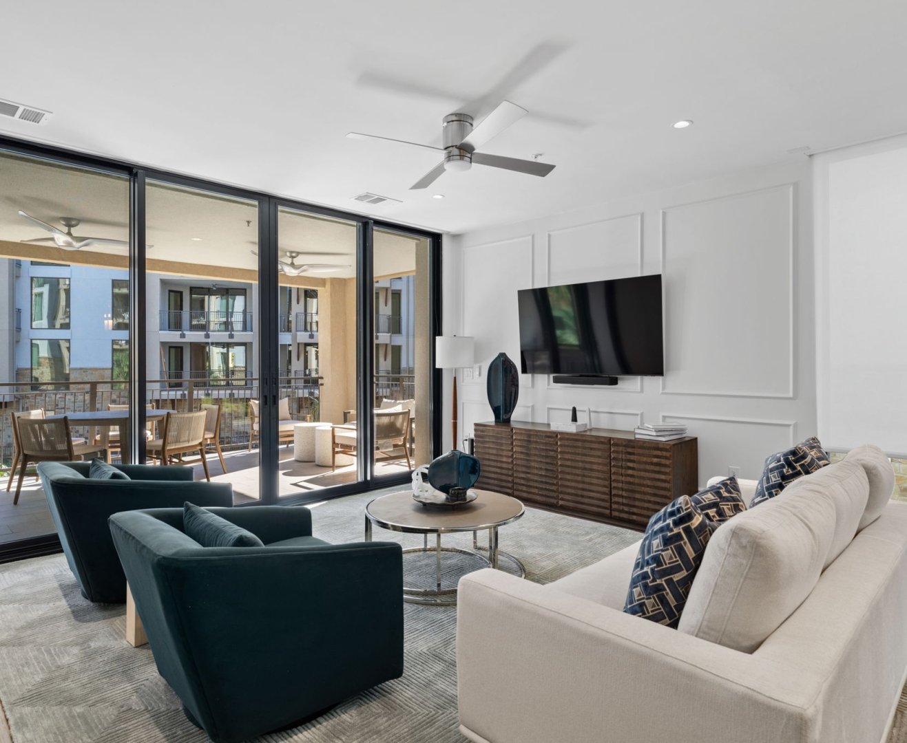 Navy Condo living room at Horseshoe Bay Resort