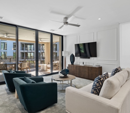 Navy Condo living room at Horseshoe Bay Resort