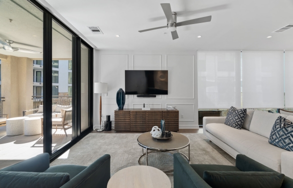 Navy Condo living room at Horseshoe Bay Resort