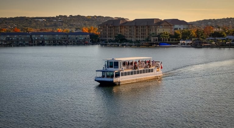 Ladybird II out on the water
