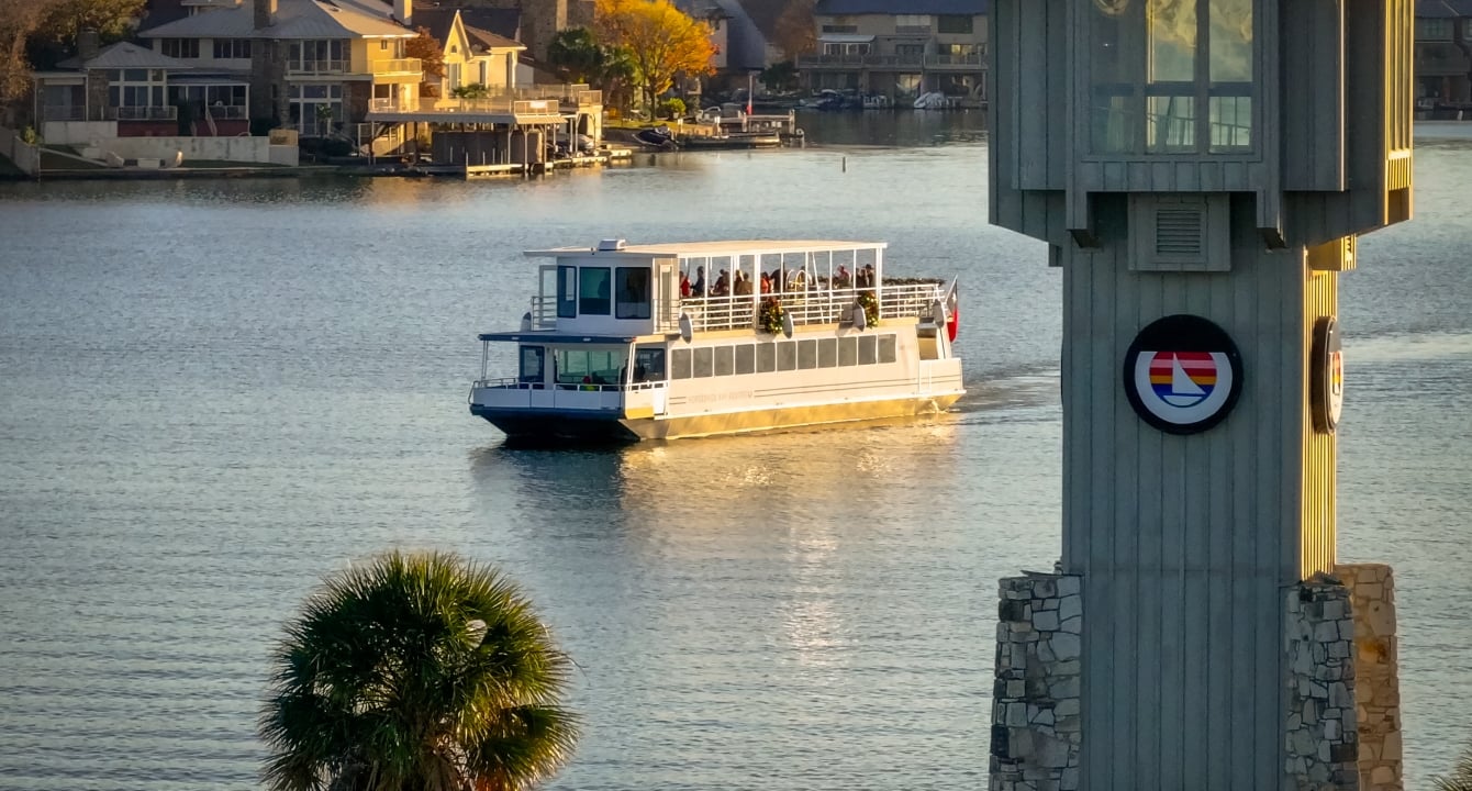 Ladybird II with a group of people on board out for a ride
