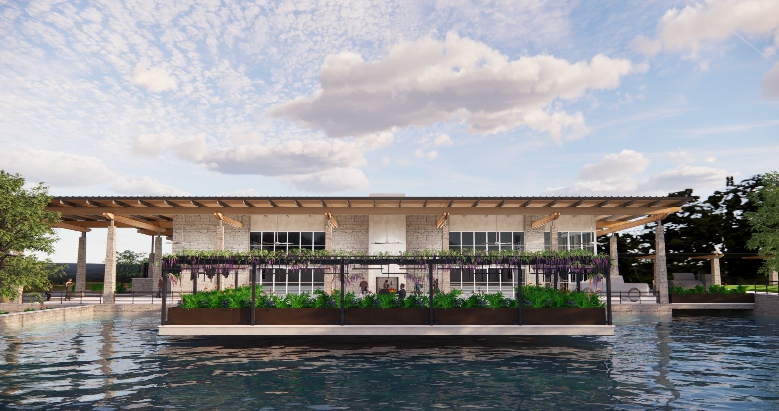 Rendering of a new venue at the Horseshoe Bay Resort that can be used for weddings and events