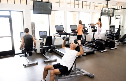 Horseshoe Bay Resort's state-of-the-art cardio gear, weight training machines and free weights.